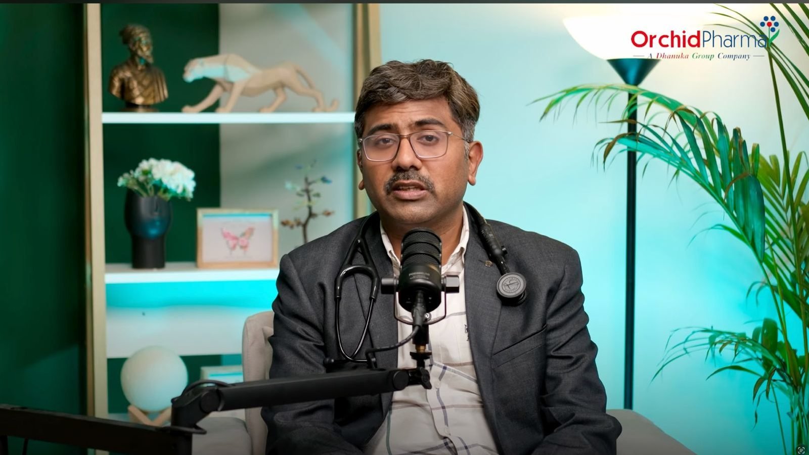 Host cam at podcast studio