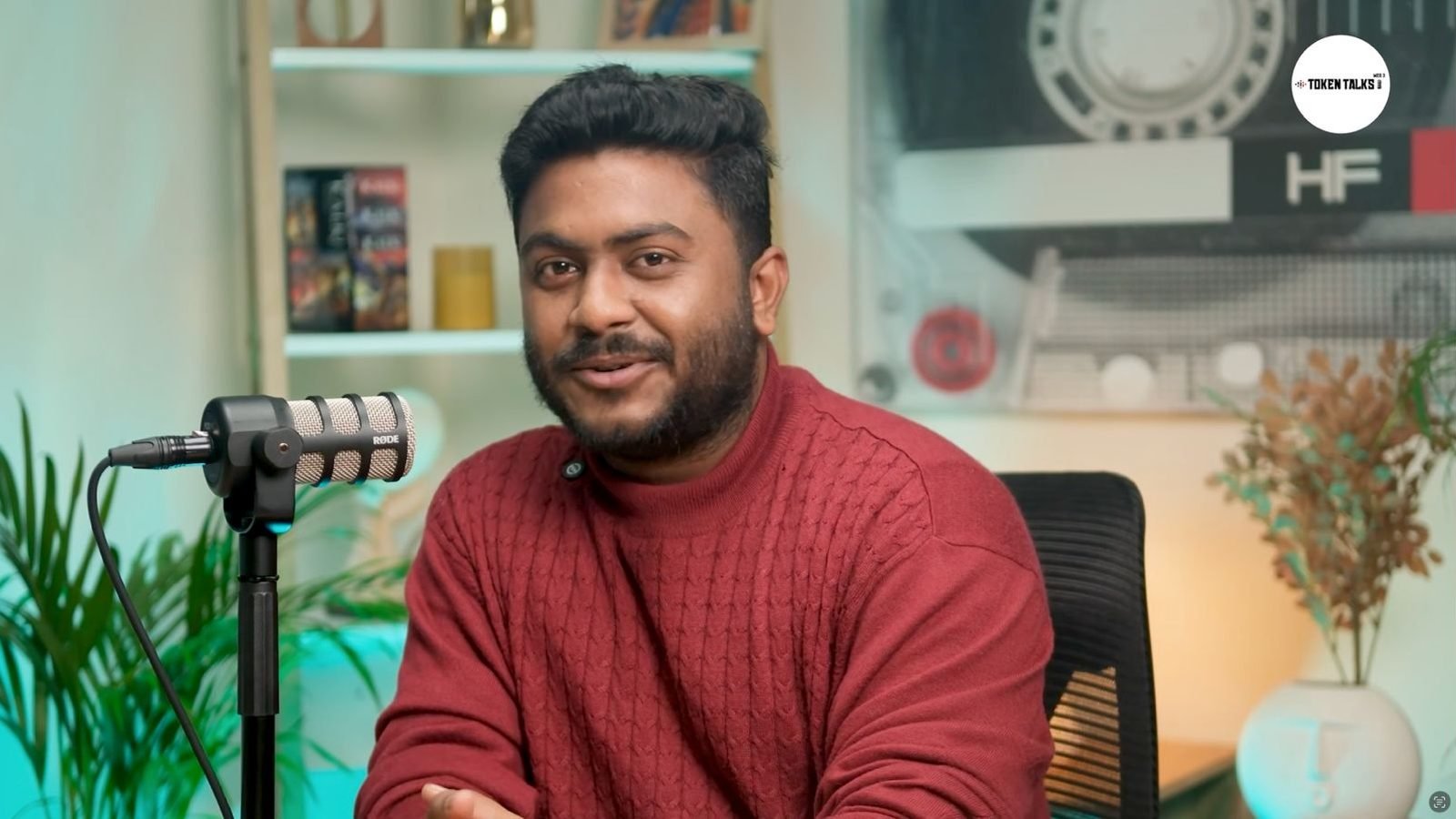 Token Talks episode shot at Indian Podcast Studio on the Vayu set